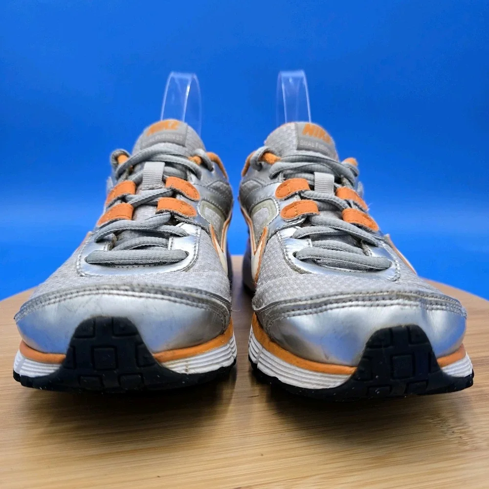 Nike Dual‎ Fusion ST Women's 407847-002 Orange/Silver Running Shoes Size 6.5